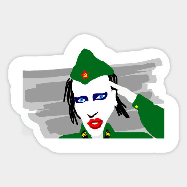 Marilyn Manson Sticker by Tamie